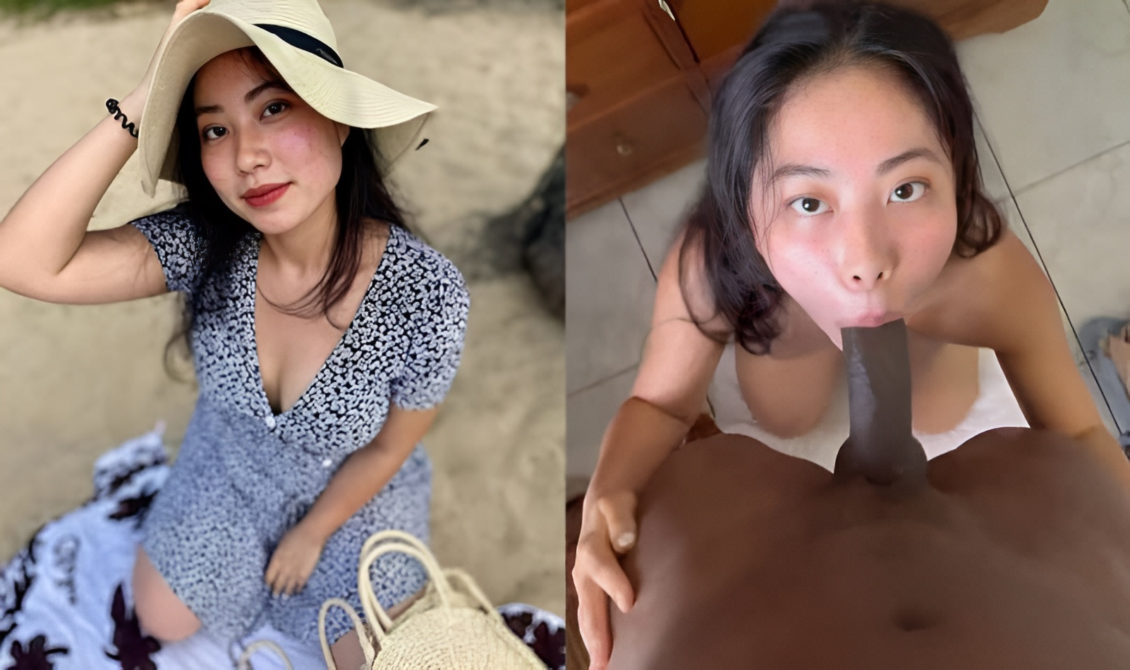 Nhi Nguyen es una estudiante internacional y su novio negro con una gran polla